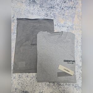 Essentials Fear Of God Dark Oat Tshirt Size Large NWT